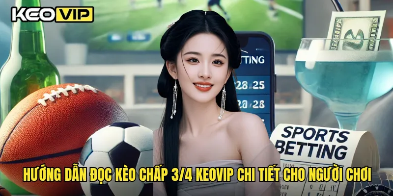 Kèo Chấp 3/4 Toàn Diện Và Chiến Thuật Chơi Thắng Tại Keovip 2 Hướng dẫn đọc kèo chấp 3/4 Keovip chi tiết cho người chơi