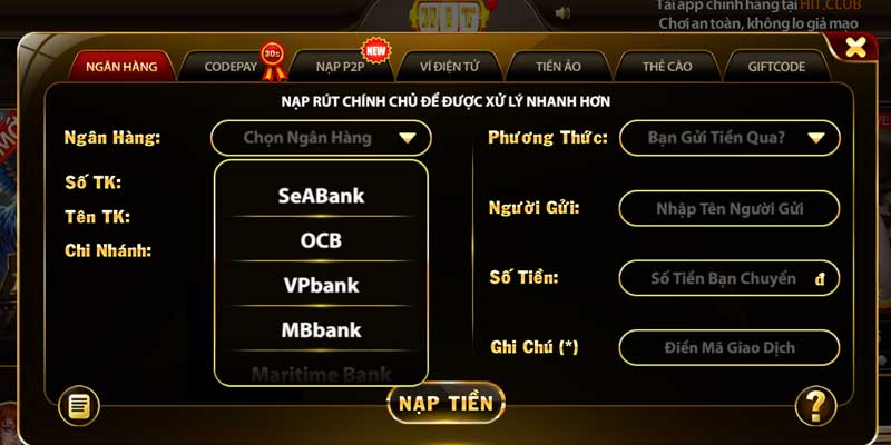 Chỉ bạn cách nhận biết Hit Club chính hãng, chơi thật thắng thật 3 Hit Club chính hãng hợp tác gần 30 ngân hàng